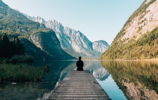 Peaceful meditation and breathing practice